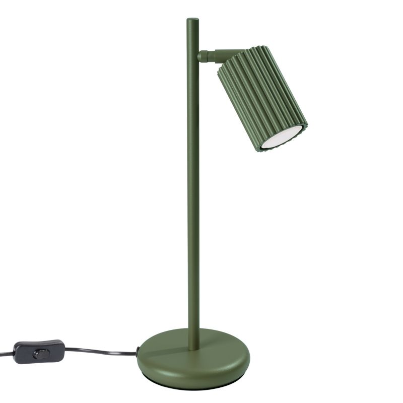 Lampa biurkowa KARBON zielona oliwka 1 szt.