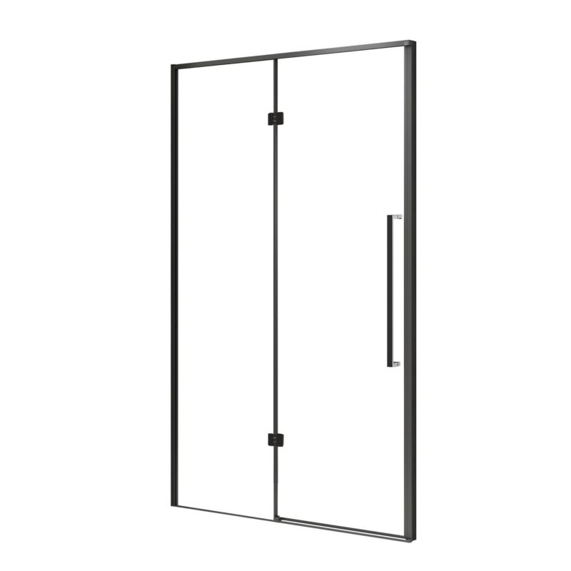 Drzwi prysznicowe DOLCE Durasan 90x195 czarne lewe otwierane 1 szt.