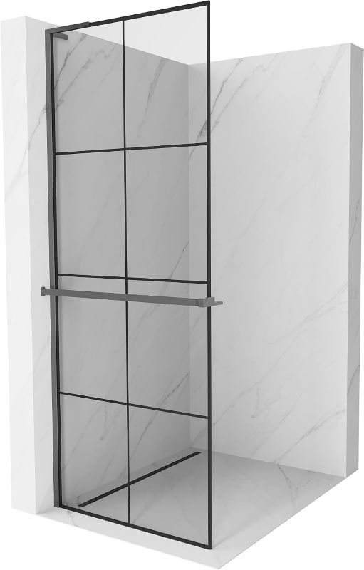 Ścianka prysznicowa Mexen Kioto+ L czarny wzór 70x200 cm 800-070-123-95-771 szt.