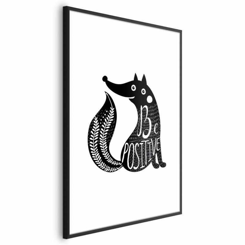 Plakat Artgeist Be positive 40x60 cm z ramą czarną 1 szt