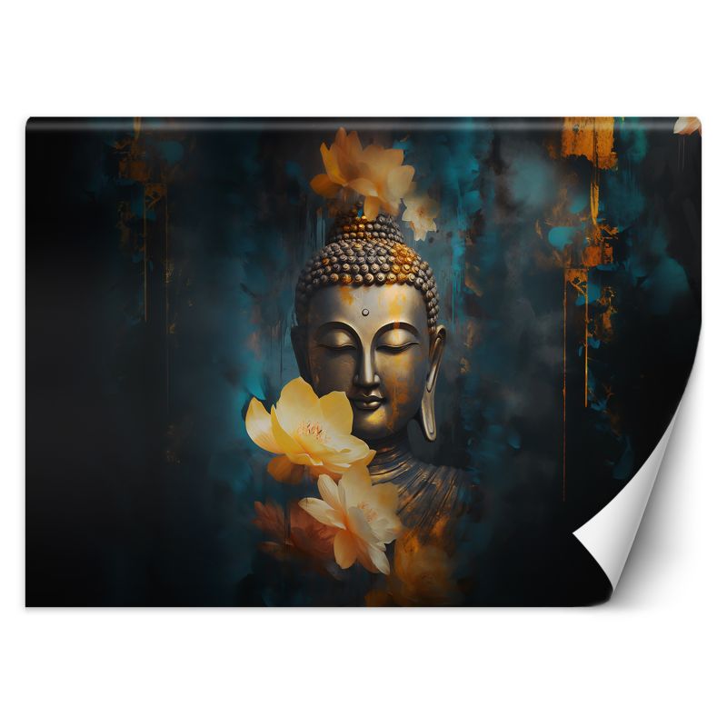 Fototapeta Feeby Budda i złote kwiaty 300x210 1 szt