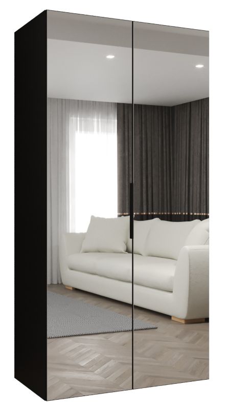 Szafa uchylna Abiks MARBELLA 3 100 wys 202 cm Czarny + Czarny 1 szt