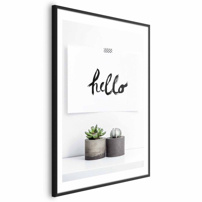 Plakat Artgeist Skandynawski dom 29,7x42 cm z ramą czarną 1 szt