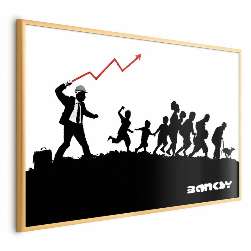 Plakat Artgeist Wyścig 60x40 cm z ramą złotą 1 szt