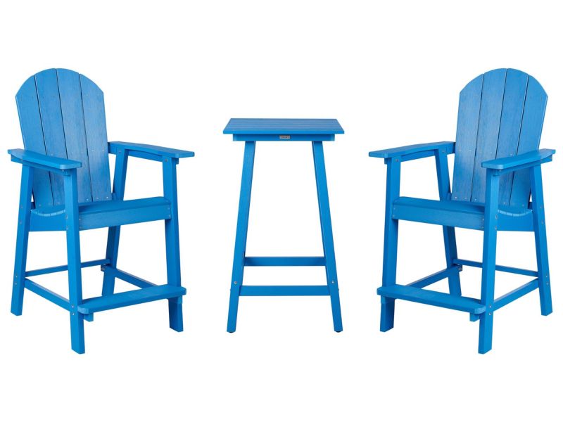 Zestaw mebli balkonowych Adirondack Niebieski 1 kpl