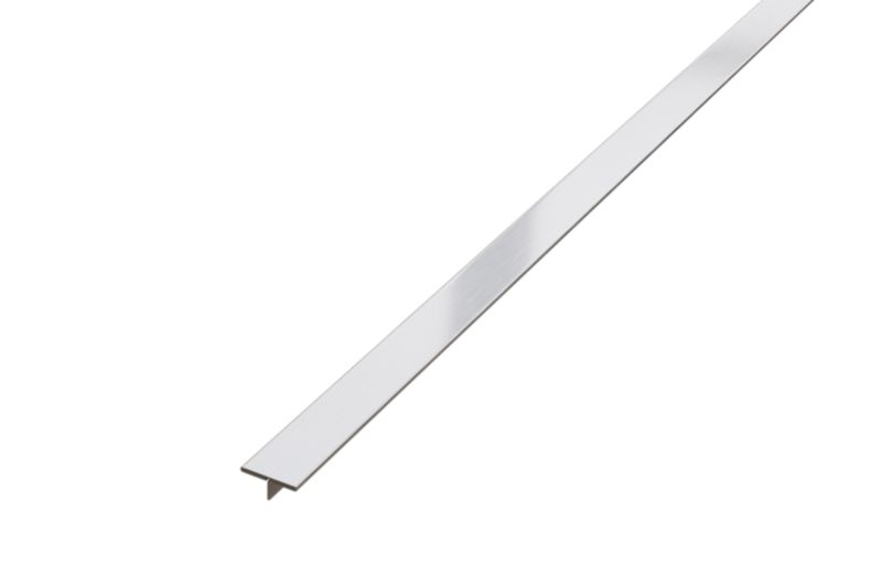 Profil fugowy spoinowy rektyfikowany Ts Lambro ozdobny teownik srebrny matowy 1.5cm x 270cm 1 szt.