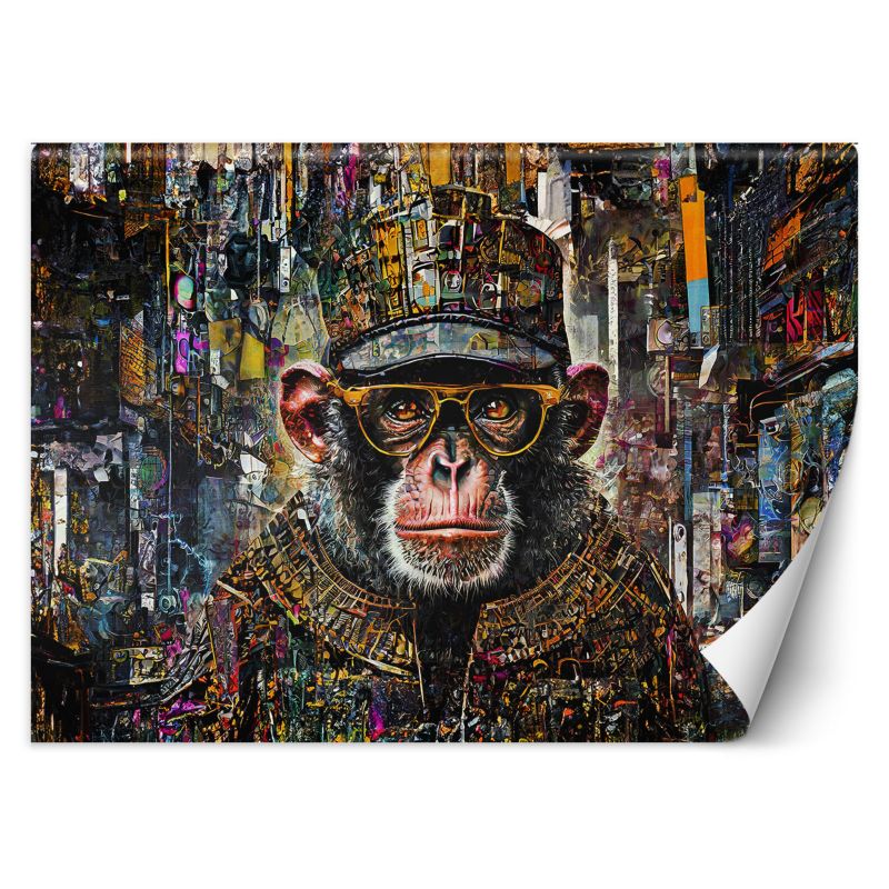 Fototapeta Feeby Małpa z kolorowymi akcentami 350x245 1 szt