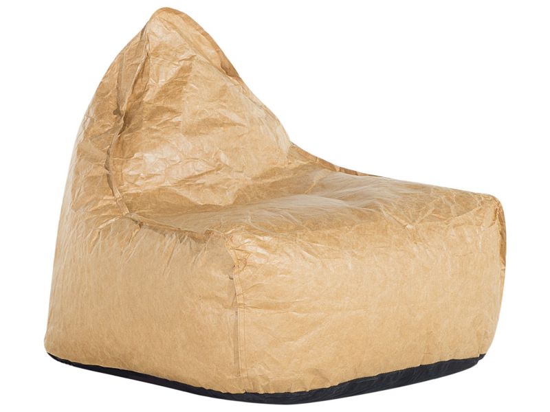 Fotel worek 200 L Drop 63 cm 75 cm Złoty brąz 1 szt.