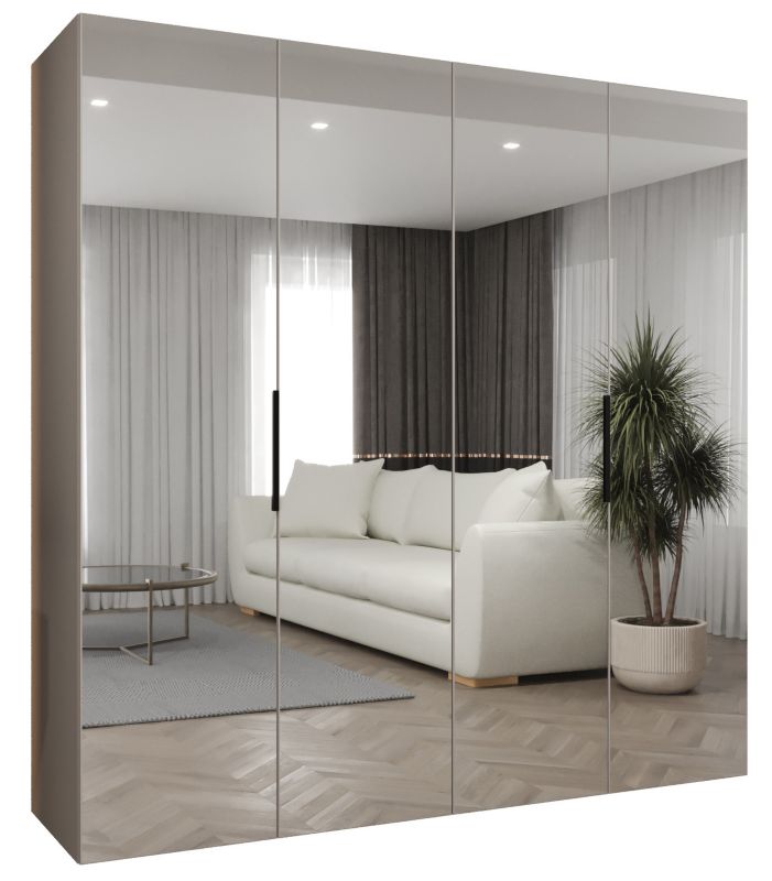 Szafa uchylna Abiks MARBELLA 3 200 wys 202 cm Kaszmir + Czarny 1 szt