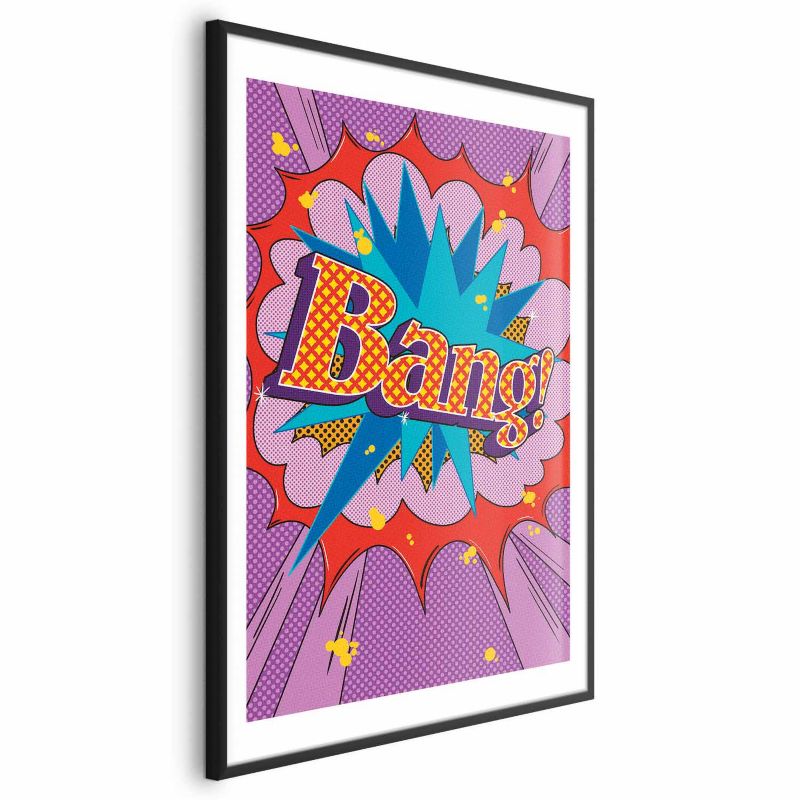 Plakat Artgeist Bang 21x30 cm z ramą czarną 1 szt
