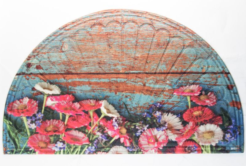 Wycieraczka materiałowa półokrągła kwiaty Direct Home & Garden 45x75 cm 1 szt.