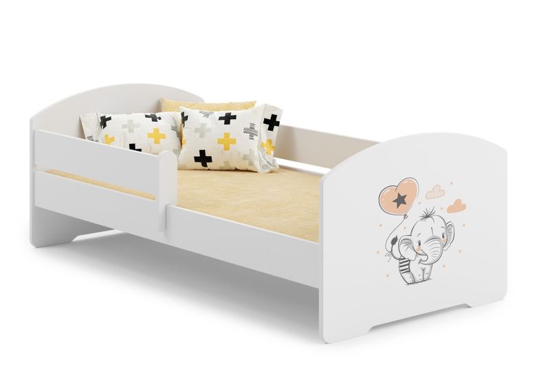 Łożko dziecięce Kobi LUK z barierką 160x80 Kobi Słonik 1 szt.