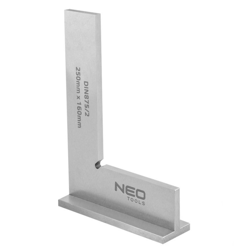 Kątownik NEO TOOLS z podstawą, DIN875/2, 250x160mm 1 szt