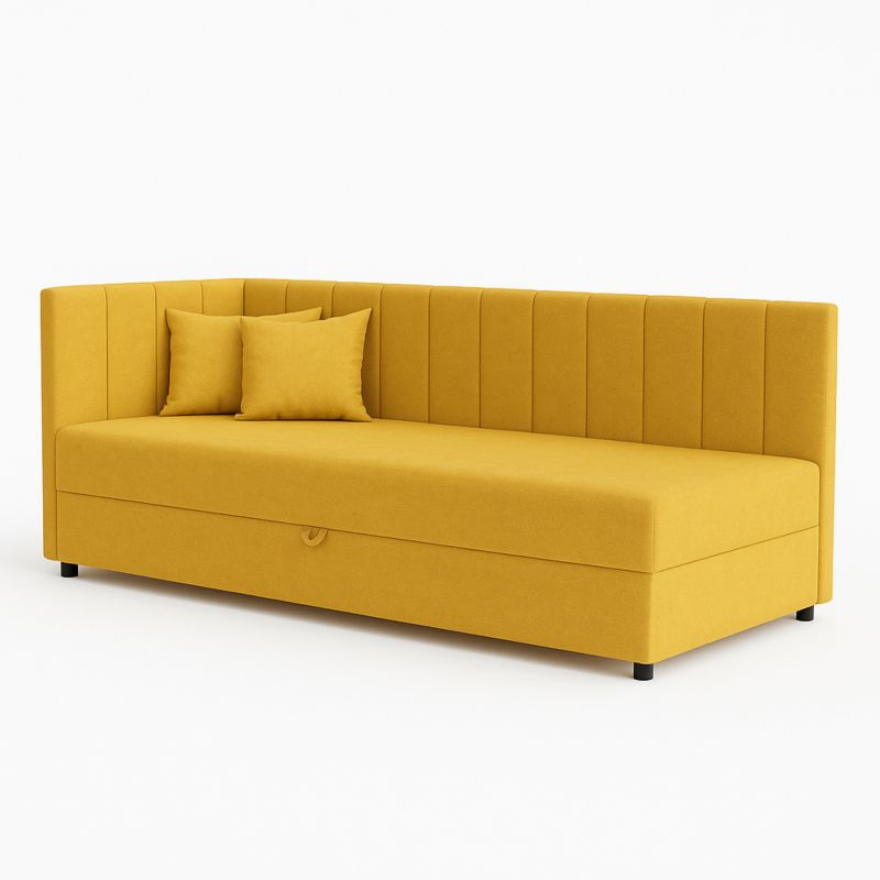 Łóżko kontynentalne 1-osobowe Bonni Sofaro 80x180 Musztardowy 1 szt.