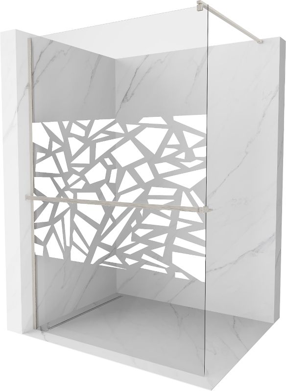 Ścianka prysznicowa Mexen Kioto+ biały wzór 80x200 cm 800-080-121-97-85 1 szt.