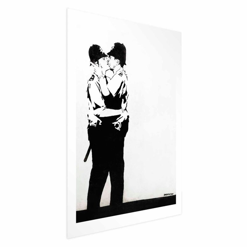Plakat Artgeist Pocałunek policjantów 40x60 cm bez ramy 1 szt