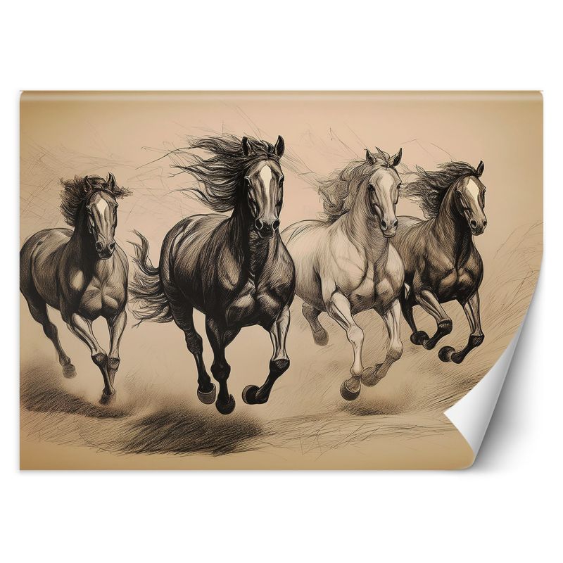 Fototapeta Feeby Konie Zwierzęta Vintage 150x105 1 szt