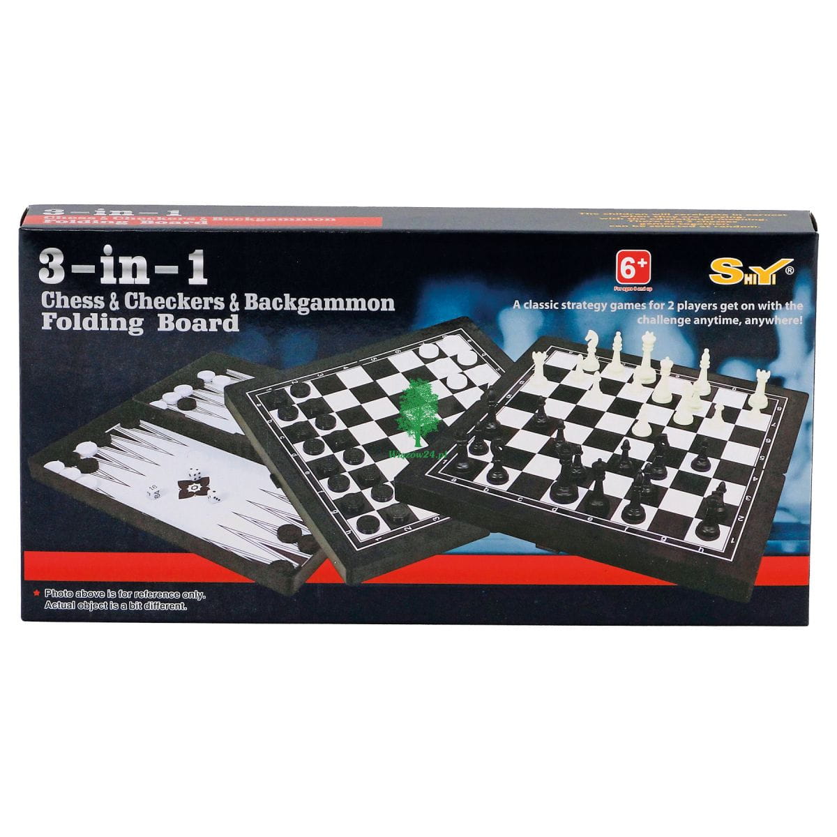 Gra magnetyczna 3w1: szachy, warcaby , backgammon