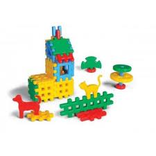 Marioinex Klocki Waffle- Domek mały- 31 elementów