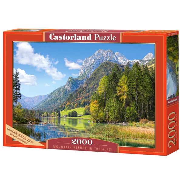 Puzzle 2000EL MOUNTAIN REFUGE IN THE Alps Castorland
