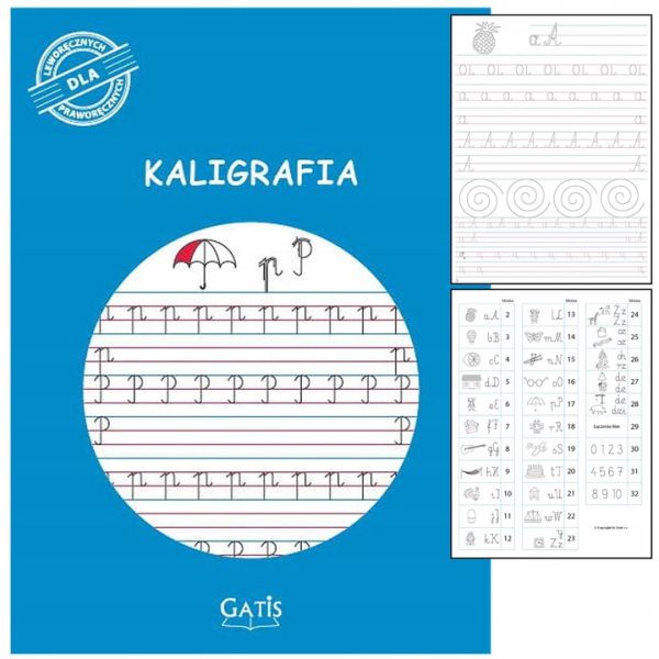 ZESZYT A4/16K ĆWICZENIA DO KALIGRAFII
