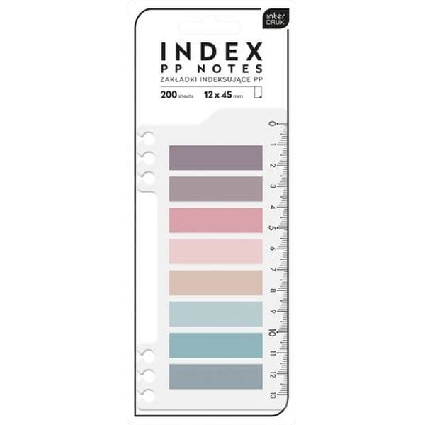 Zakładki INDEKSUJĄCE PP 200sztuk PALETTE Interdruk