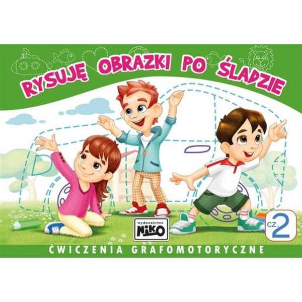 Rysuję obrazki po śladzie. Ćwiczenia grafomotoryczne