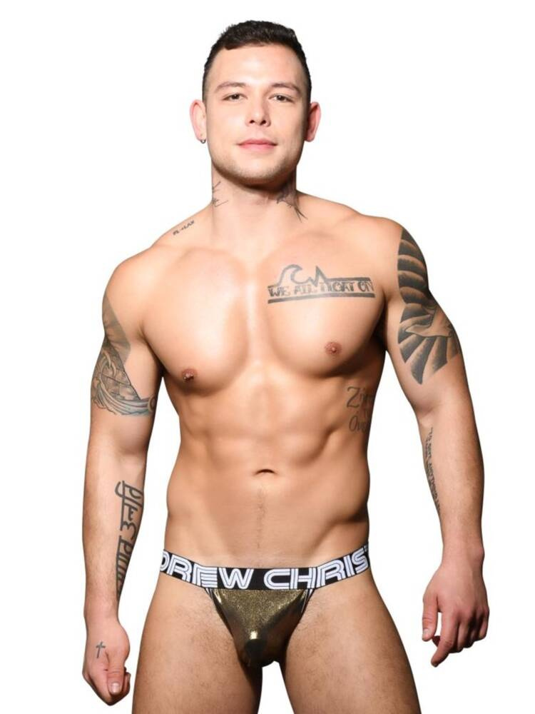 Jockstrap męski | DOORBUSTER! Golden Jock w/ ALMOST NAKED | Adrew Christian
