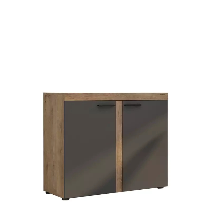 Nowoczesna komoda 97 cm Grafit Dąb Lefkas SAMBA