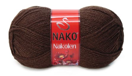 włóczka NAKOLEN kol.1182 / ciemny brąz
