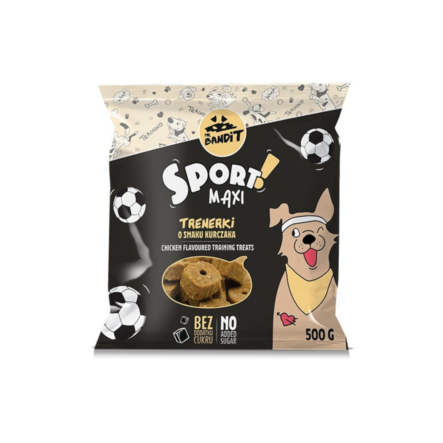 Przysmak Treningowy Dla Psa - MR. BANDIT SPORT MAXI -trenerki o smaku kurczaka