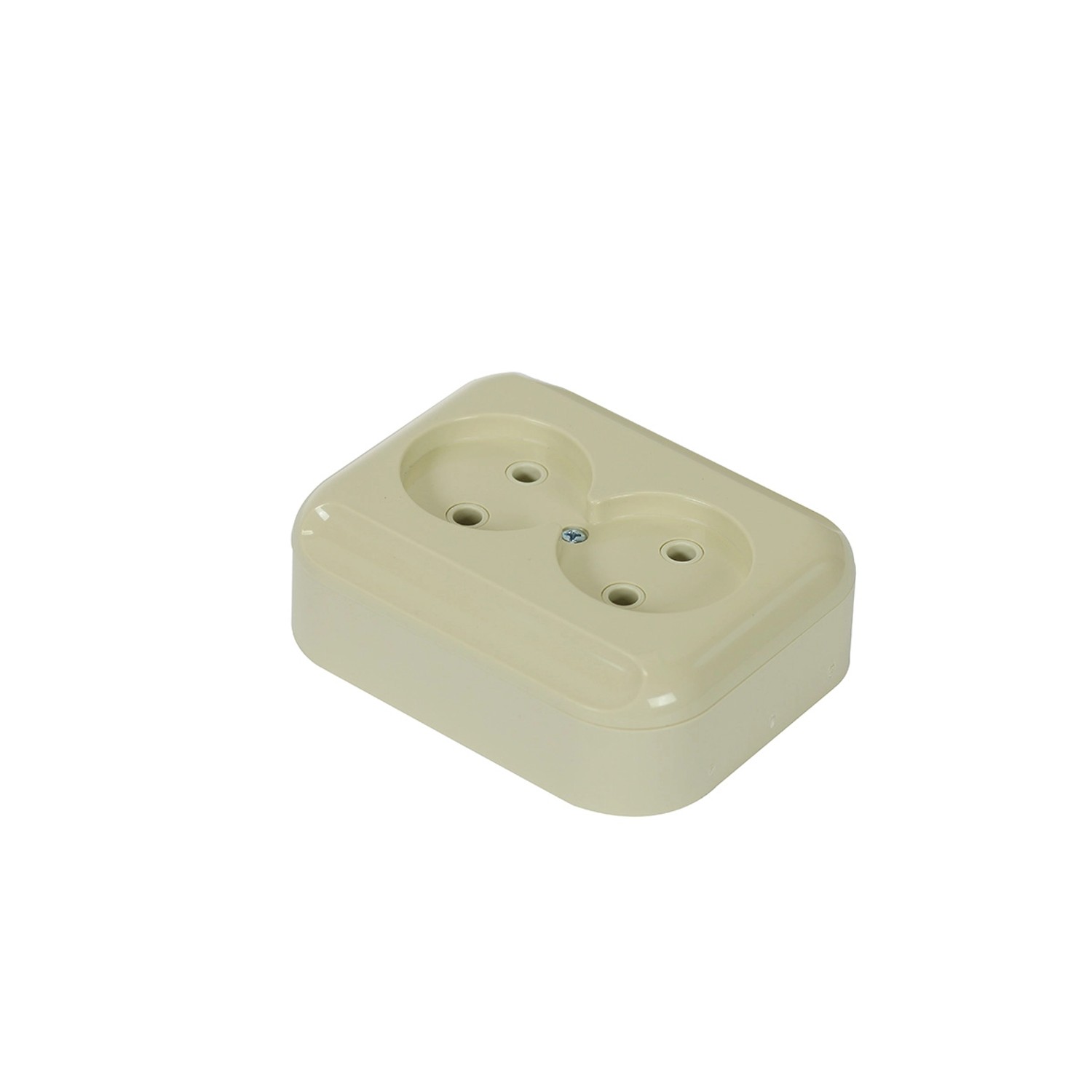 Gniazdo Turkus NT-5T, 2x2P, beżowe