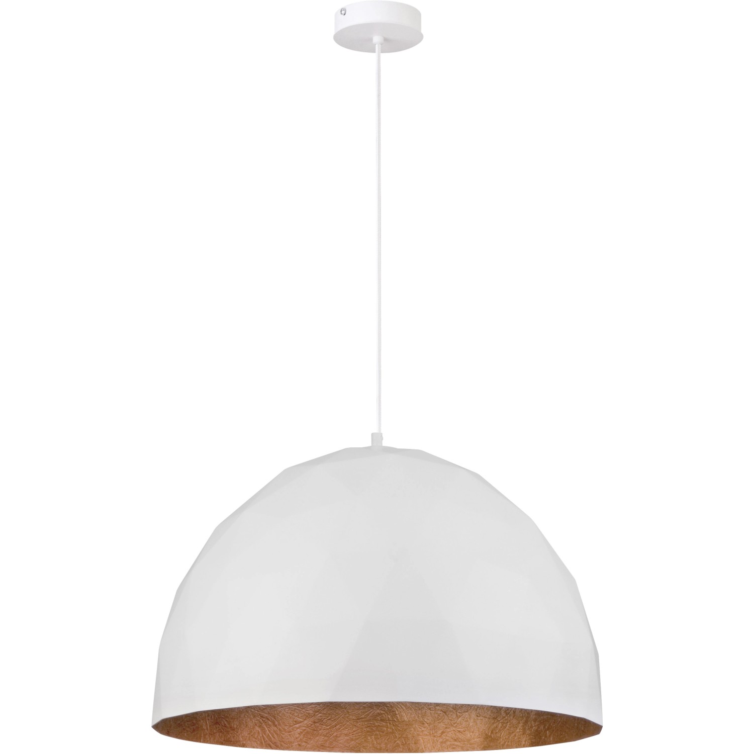 Sigma Lampa DIAMENT 1x60W E27 śr. 50 cm biało-miedziana