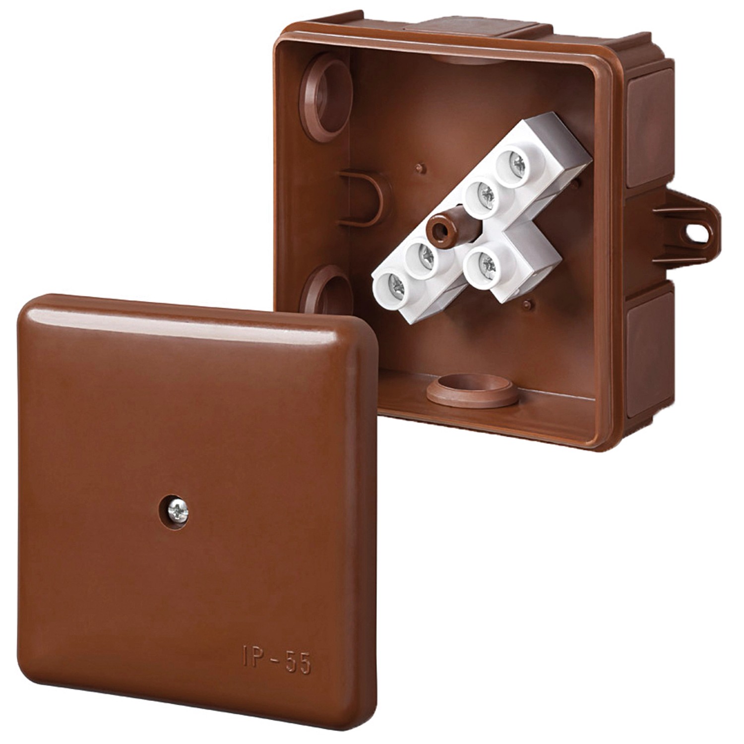 Elektro-Plast Puszka IP55 natynkowa brązowa 86x86x39 mm