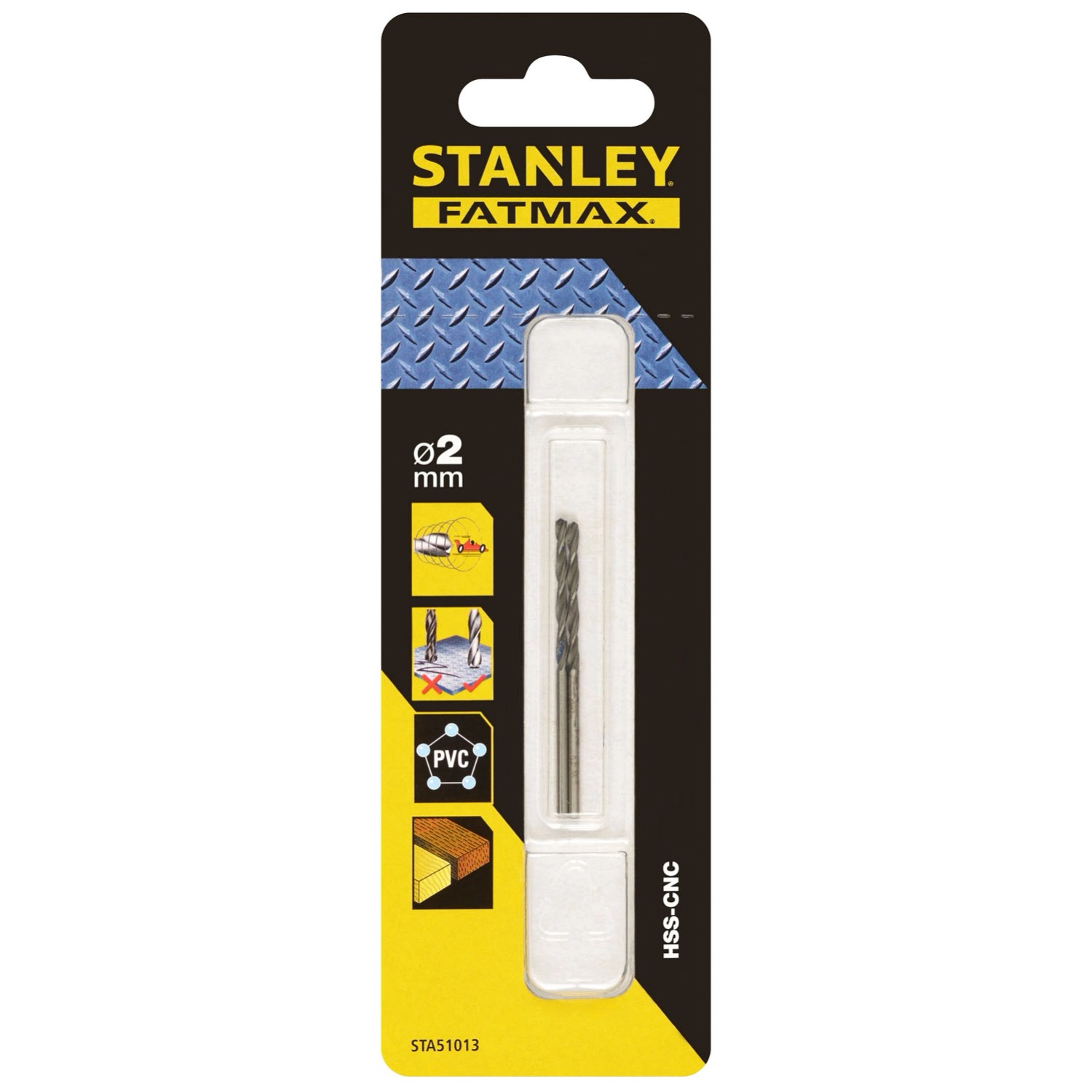 Stanley FatMax Wiertło do metalu HSS-CNC 2 mm - 2 szt.
