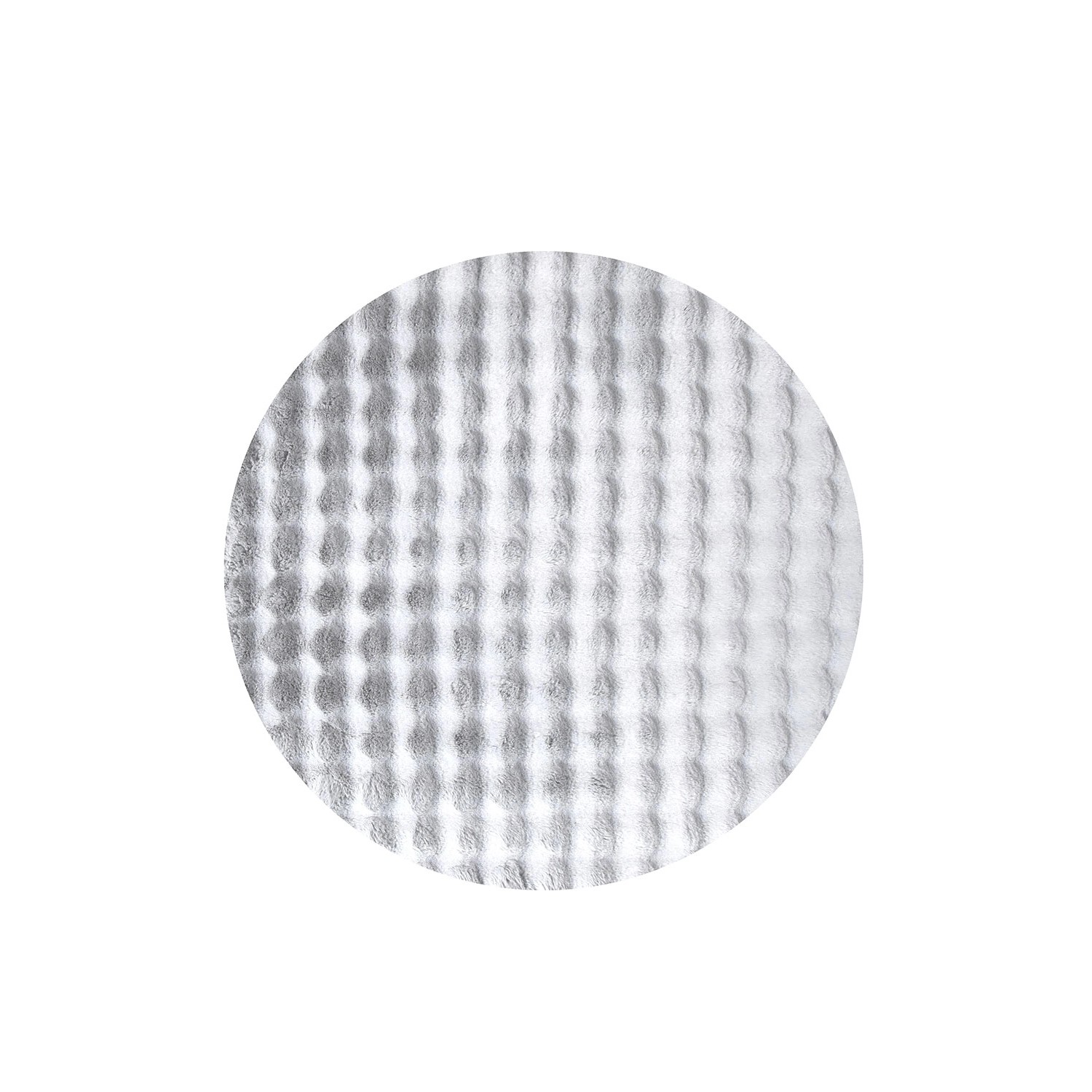 Dywan RABBIT BUBBLE srebrzysty śr. 120 cm