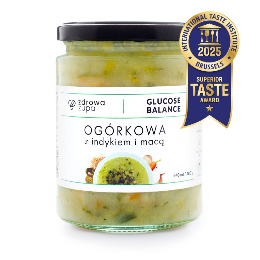 Ogórkowa z indykiem i macą glucose balance bezglutenowa 540 ml