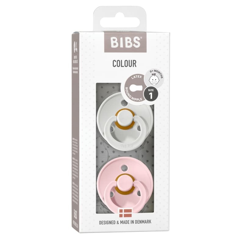 Bibs, 2-Pack S Haze & Blossom Smoczek uspokajający kauczuk Hevea