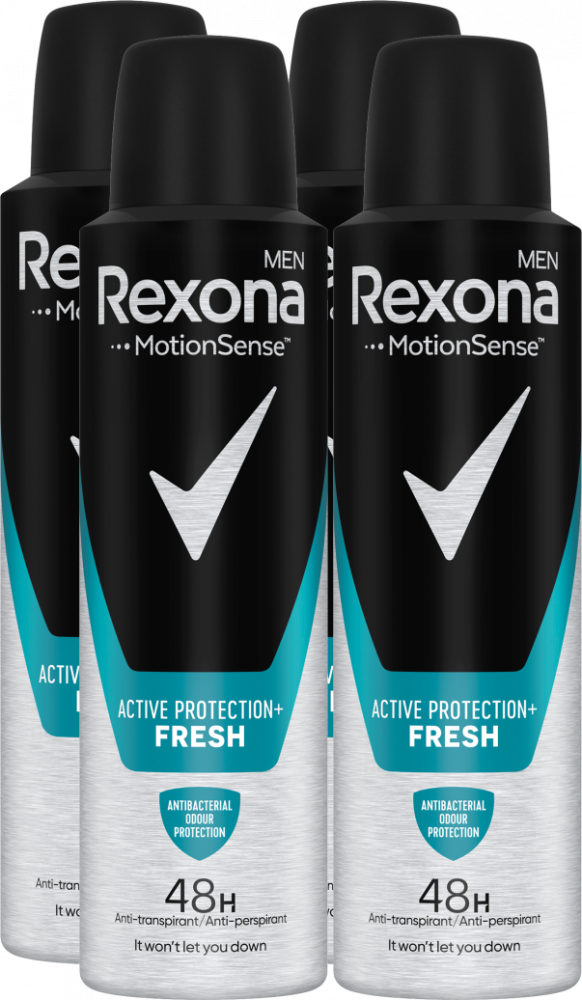 4x Antypespirant Rexona Men Spray Active Shield Fresh, 150ml