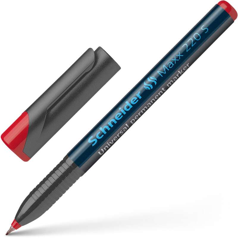 Foliopis permanentny Schneider Maxx 220, okrągła, S, 0.4 mm, czerwony