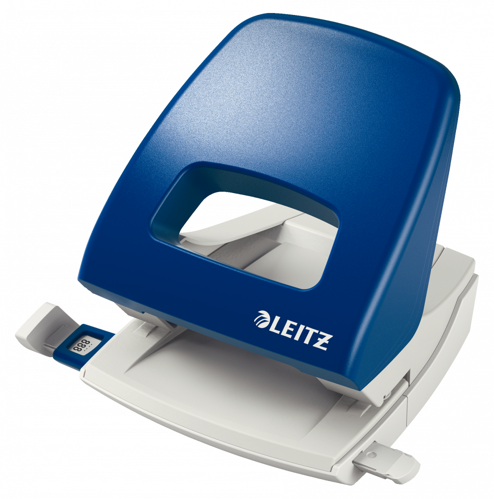 Dziurkacz Leitz NeXXt, duży, do 25 kartek, niebieski