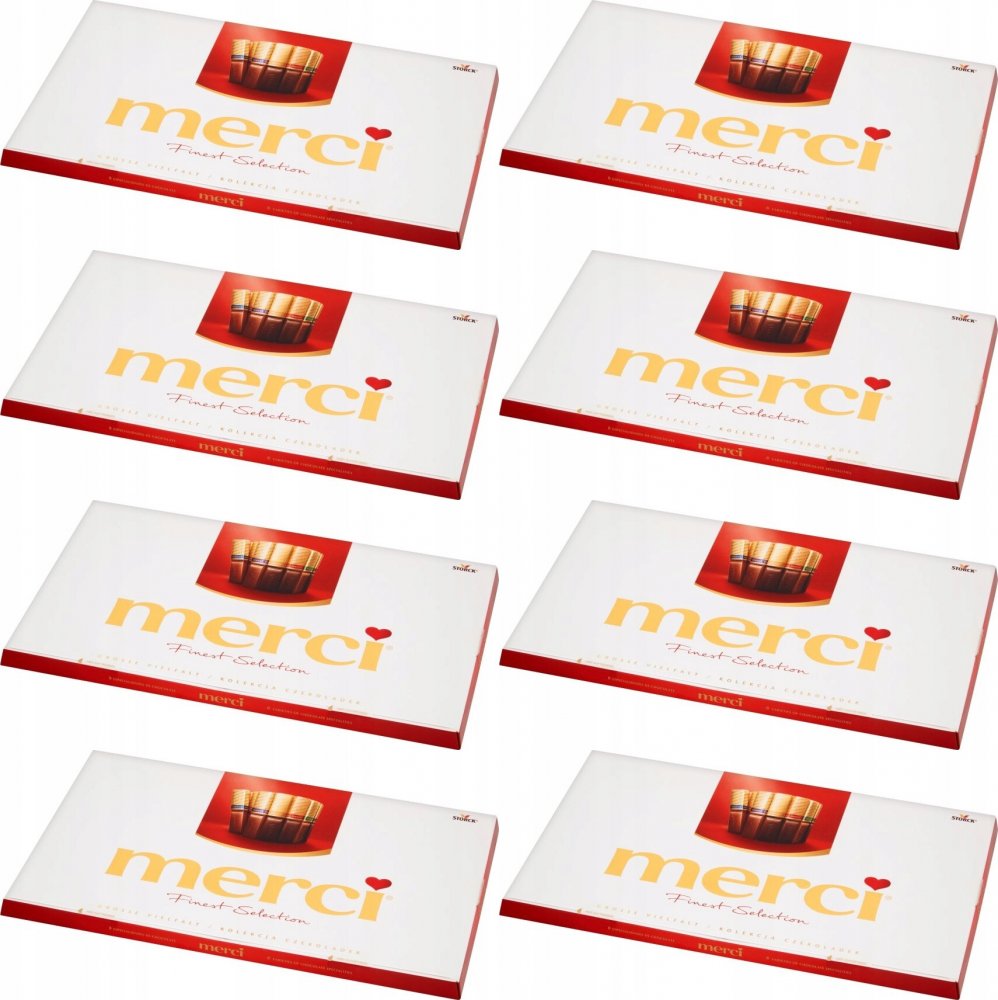 8x Bombonierka Merci Finest Selection, czekoladowa kolekcja, 400g