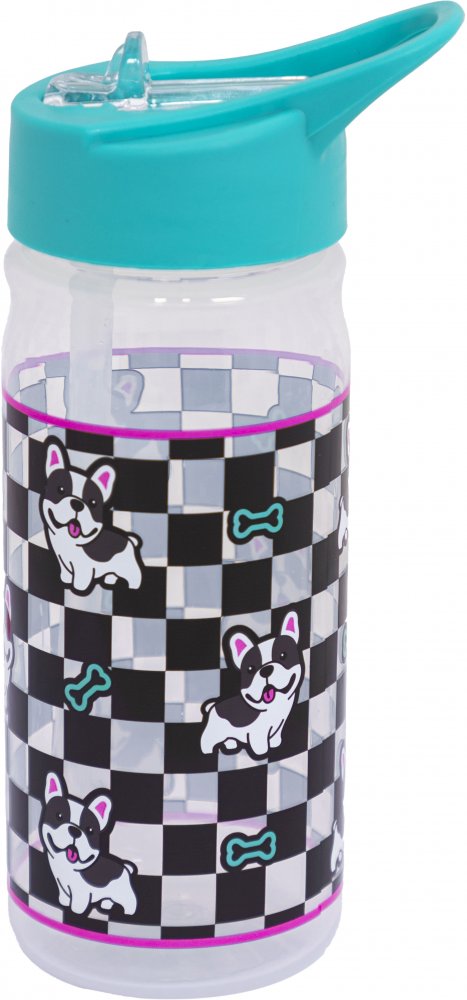 Bidon na wodę Astra Aqua Pure Cute Puppy, z rurką, 450ml, bez BPA