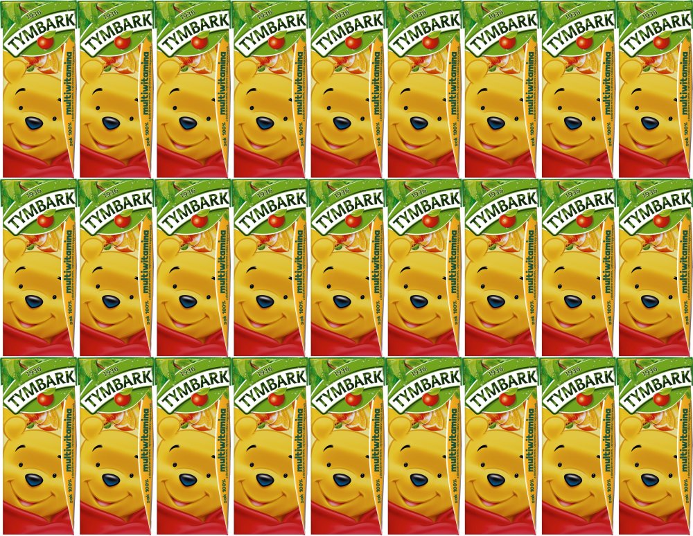 27x Sok multiwitamina Tymbark, kartonik, 0.2l