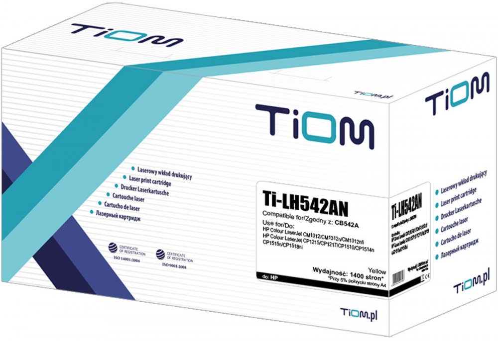Toner Tiom Ti-LH542AN 125A (CB542A), 1400 stron, yellow (żółty)