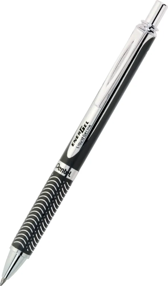 Pióro kulkowe Pentel EnerGel BL407, 0.7mm, w etui, niebieski, obudowa czarna