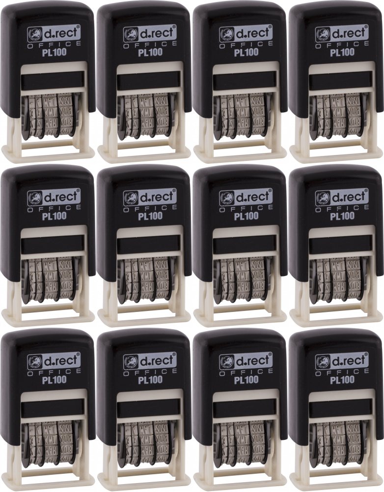 12x Datownik D.Rect PL100, wersja polska