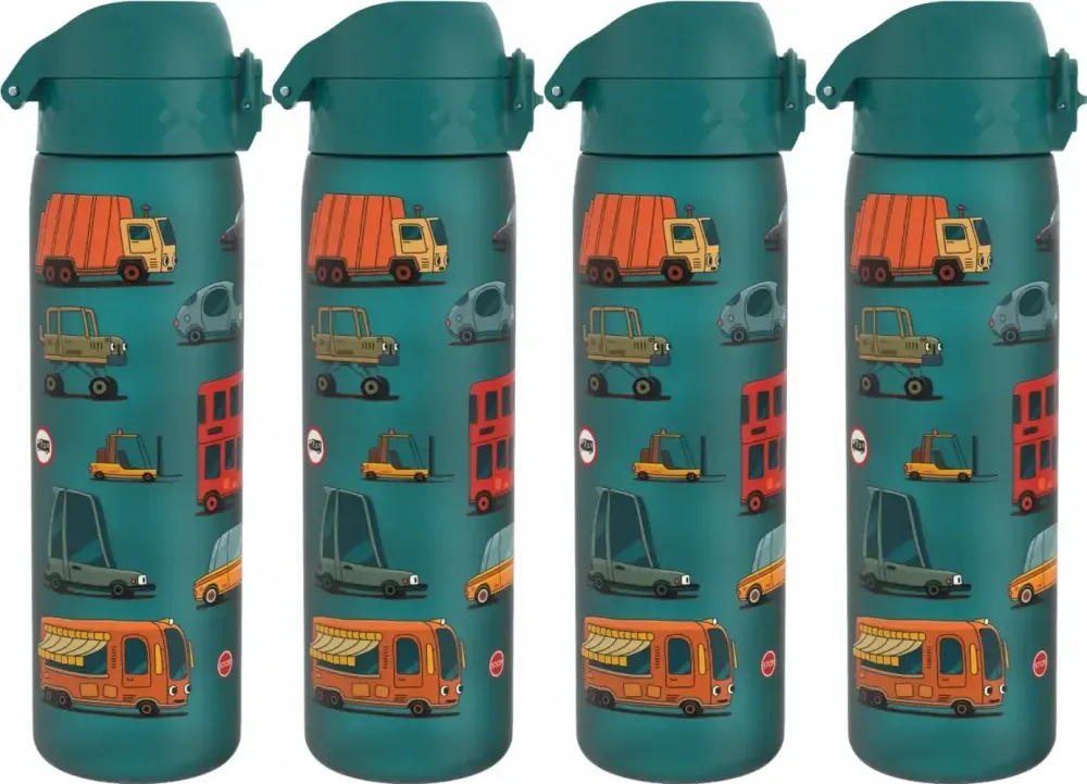4x Bidon ION8 Automobile, recyclon/tritan, 500ml, zielony