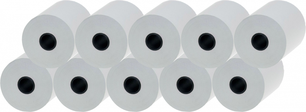 10x Rolka termiczna Drescher Polska Sp. z o.o., 44mm x 30m, 48g/m2, biały