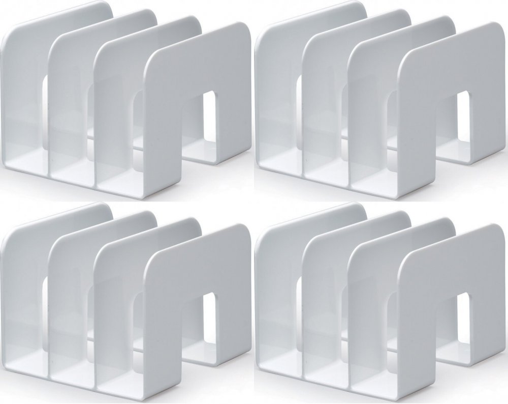 4x Stojak na katalogi Durable Trend, 215x165x210mm, biały